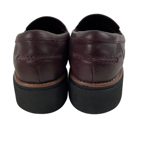 Clarks Collection Sharon Gracie Women’s Size 7.5W Loafer Shoes Burgundy Slip On - Picture 6 of 13
